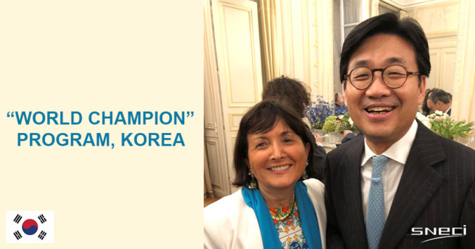 SNECI Partenaire Du Programme «World Champion» Pour Les Fournisseurs Coréens